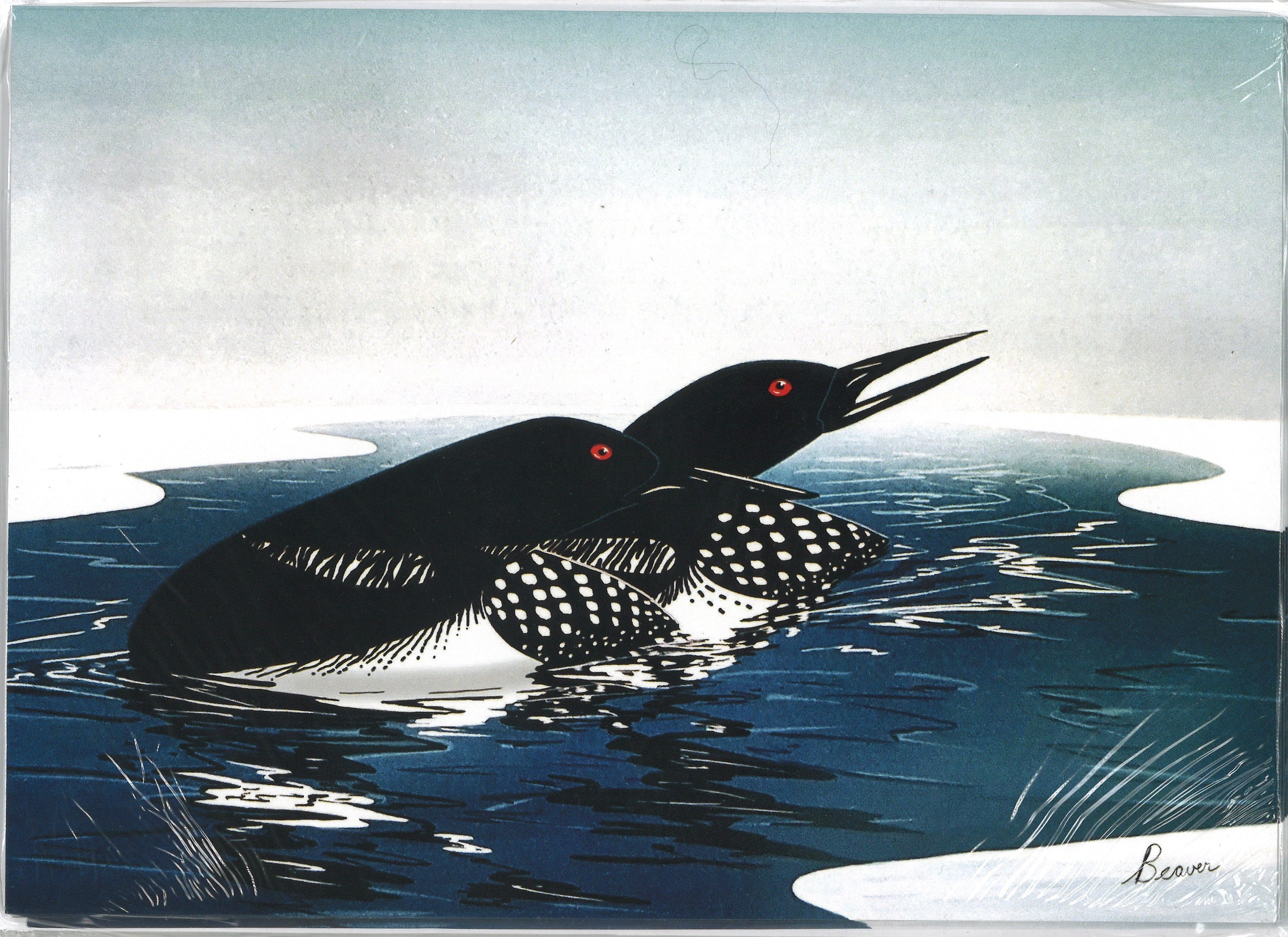 Spring Loon Cards (with greeting)